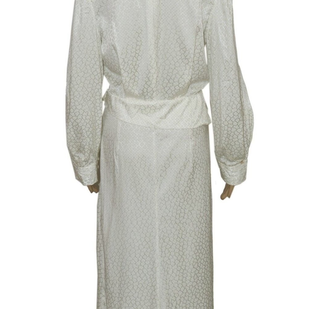 Isabel Marant Robe Romina Dress V Neck White Printed NWT S 36 - Picture 7 of 7